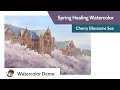 Spring Healing Watercolor - Cherry Blossoms Sea