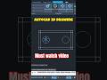 2D drawing for beginners #autocad #shorts #viralshort @cadmasteryy