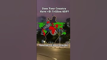Does Your Country Have Over $1 Trillion GDP (USD) #map #mapping #viral #video #shorts #short #fyp