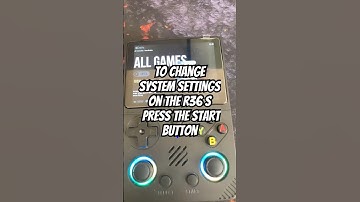 R36S - How to change system settings #r36s #shorts #howto