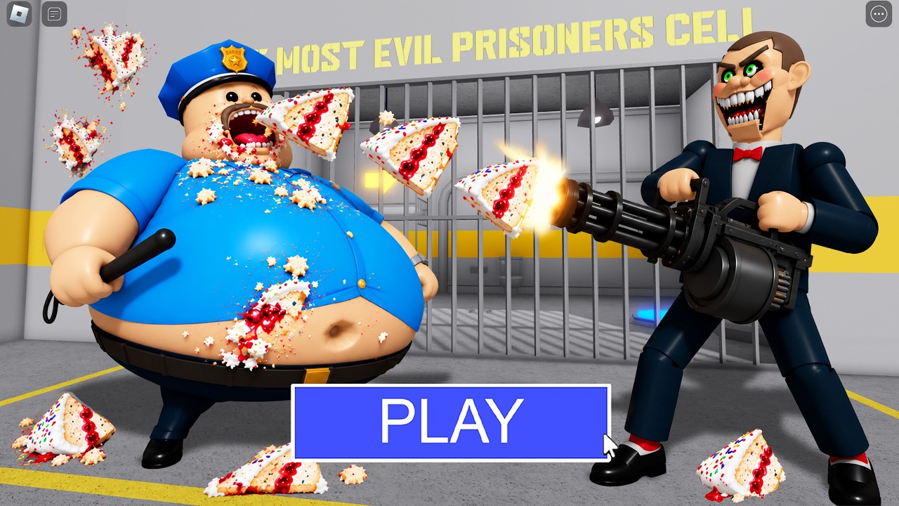 MR FUNNY DUMMY ESCAPES BARRY'S PRISON RUN Cake - Zooka Challenge