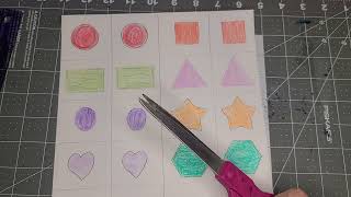 Make your own shape matching game with your kids! Wealth