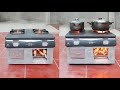 Creative idea cement \ DIY wood stove from cement and old gas stove