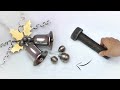 Turning Hex Bolts and Nuts into  Christmas Bells with Random Tools.