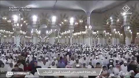 صلاة المغرب المسجد النبوي الشيخ عبدالله القرافي | السبت 28 ربيع الأول 1447 هـ من سورة البقرة.