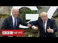 Boris Johnson and Joe Biden discuss Brexit and Northern Ireland at G7 summit - BBC News