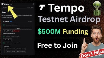 Tempo Testnet Airdrop | $500M Funding | Tempo Airdrop Full Guide | New Testnet Airdrop