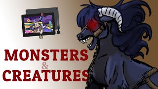 Designing Creatures with the GAOMON PD1320 Pen Tablet [Full Speedpaint]