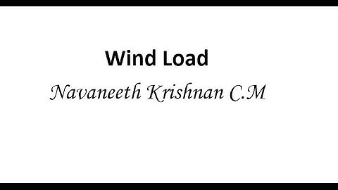 Wind loading in STAAD Pro V8i