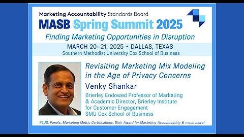 Marketing Mix Modeling in the Age of Privacy Concerns | MASB Spring Summit 2025