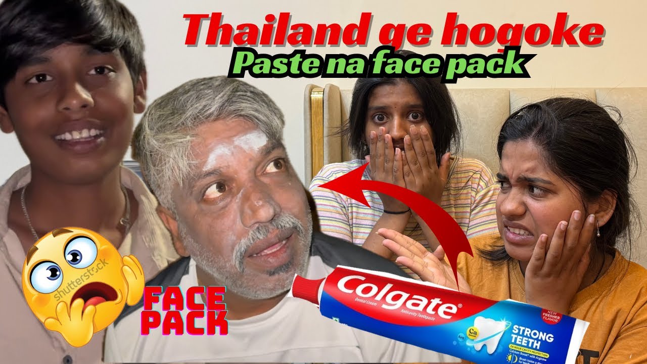 Thailand hogoke Colgate mask akondovre Appa 😂😂😂