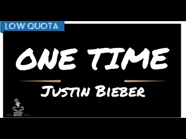 YouTube에서 Justin Bieber - ONE TIME (Official Audio) 보기 YouTube에서 Justin Bieber - ONE TIME (Official Audio) 보기