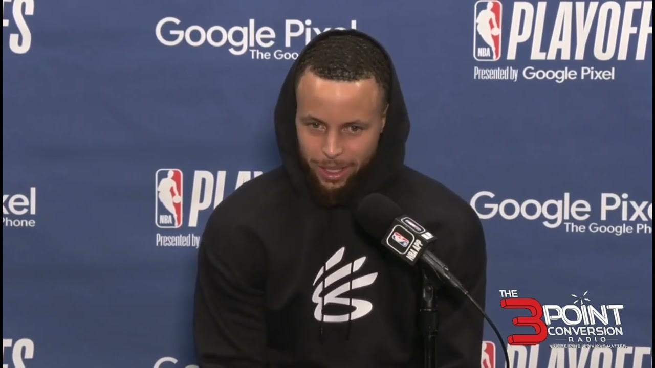 Warriors guard Stephen Curry talks about their 127-97 Game 3 loss to the  Los Angeles Lakers - YouTube