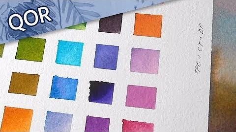 QOR High Chroma First Impressions 🎨🖌// Watercolour Swatching