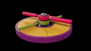Spinner Obstacle | Game-Ready 3D Animated Obstacles for Party Games Fab.com for Unreal Engine