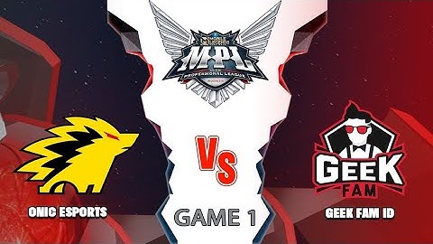 ONIC vs GEEK FAM - GAME 1 MPL ID S12