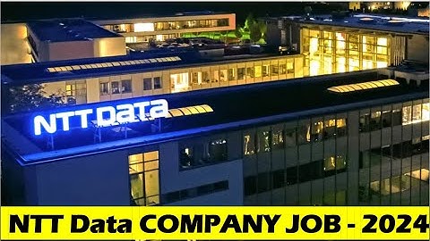 || NTT Data Off Campus Recruitment Drive 2024 Hiring ||