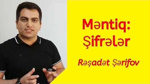 İzahlı Məntiq Dərsləri-1: Şifrələr