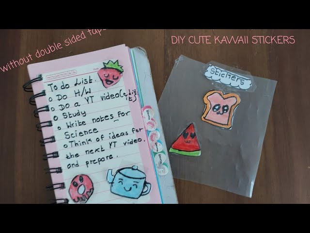 Make a Kawaii Stickers Book and Keep a Journal with Cute Stickers