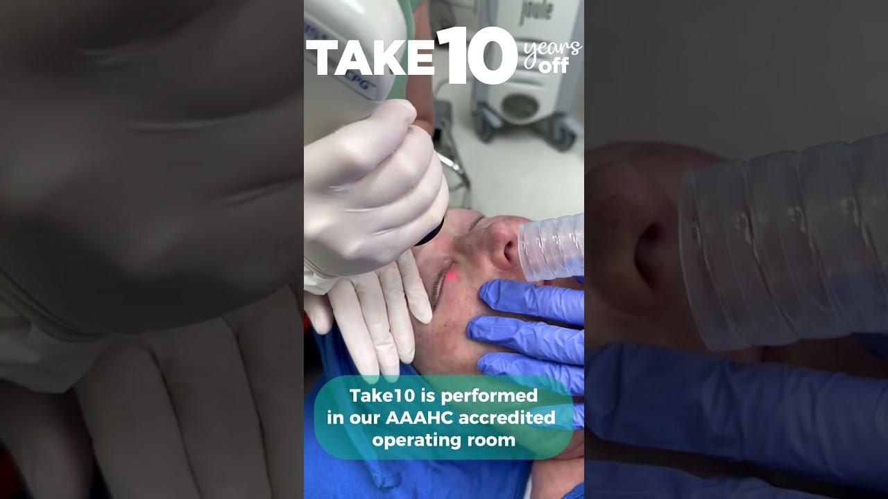 Banner for Take10 — our most comprehensive laser treatment #LaserResurfacing