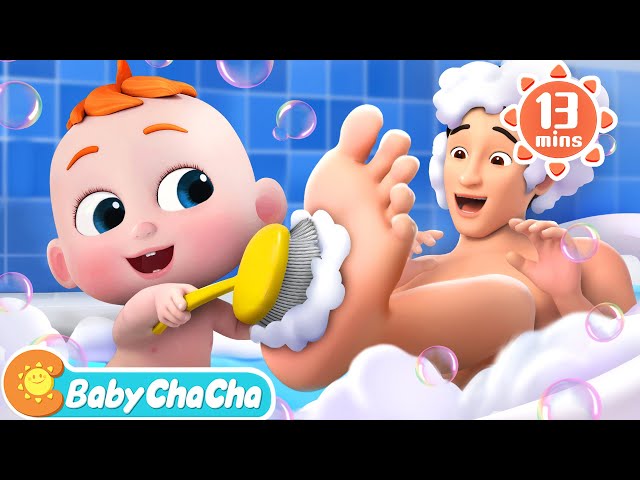 Let's Take a Bath | Bath Song | Fun Bath Time Song + More Baby ChaCha Nursery Rhymes & Kids Songs class=
