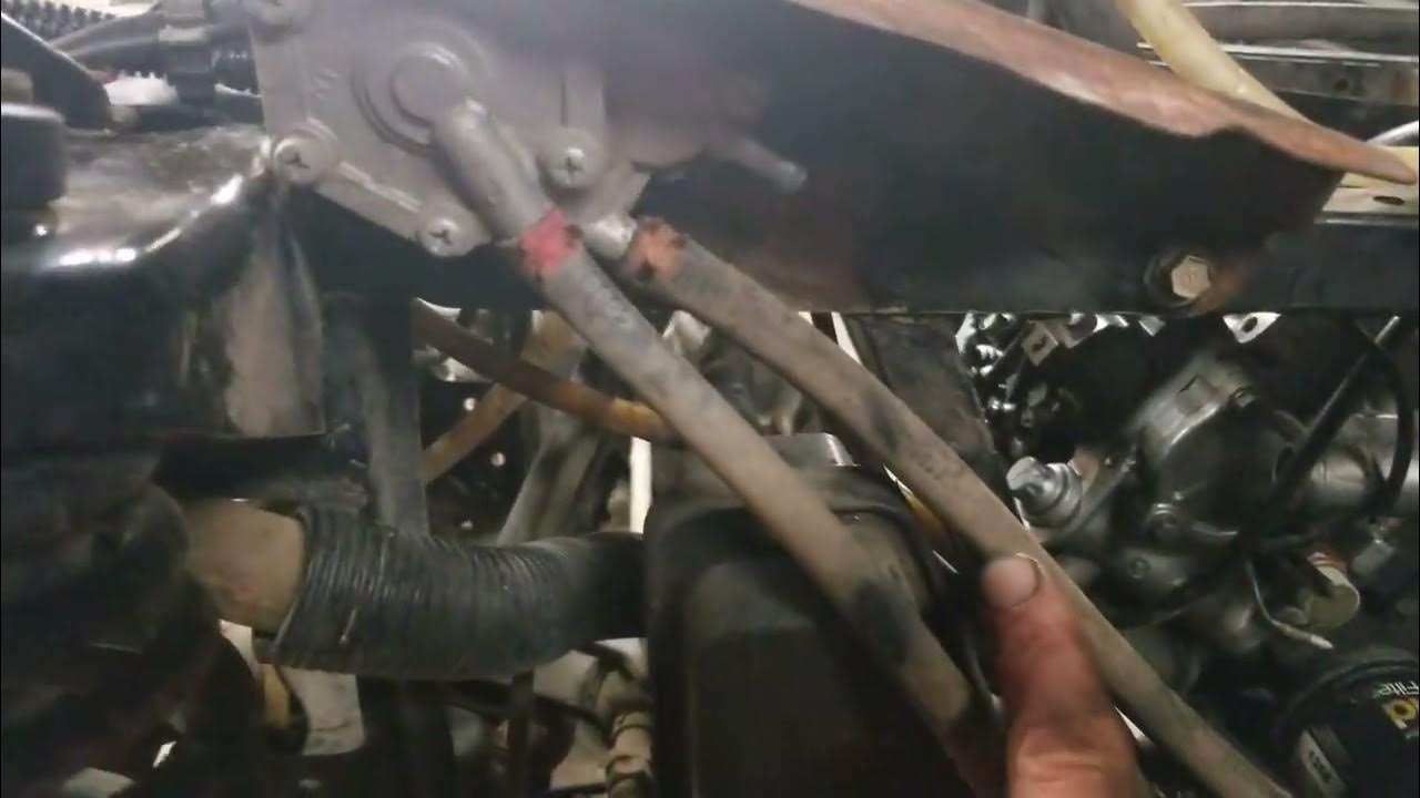 Fuel line routing on a Polaris 500 scrambler or sportsman - YouTube