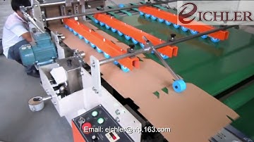 JWY semi automatic folder gluer /folding gluing machine