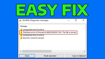 How To Fix Checksum Errors in WinRAR Extraction