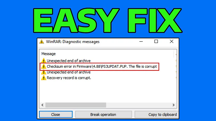 How To Fix Checksum Errors in WinRAR Extraction