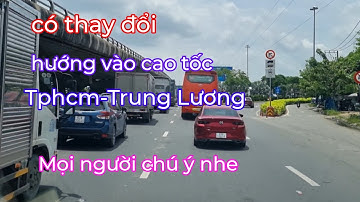 Có thay đổi mới - tại vòng xoay Nguyễn Văn Linh - quốc lộ 1 mọi người cẩn thận nhe