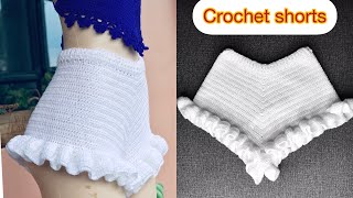 : How To Crochet Ruffle Shorts