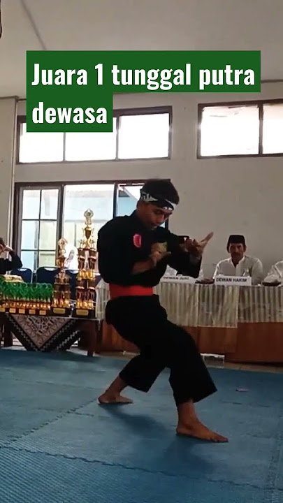 peraih juara 1 pencak silat ibing tunggal dewasa