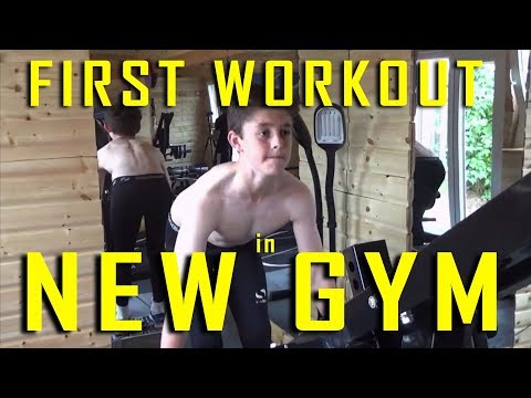 13yo Bodybuilder First Workout on His New Gym | Josh Jones The Future Bodybuilder