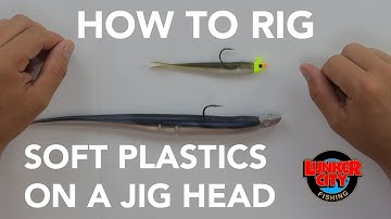 How to Rig Soft Plastic Lures on a Jig Head