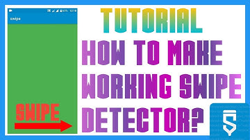 How to make working swipe detector in Sketchware