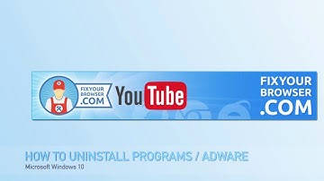 How to uninstall Adware programs from Windows 10