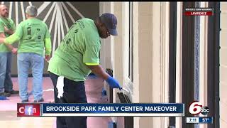 Volunteers give Brookside Park Family Center a makeover