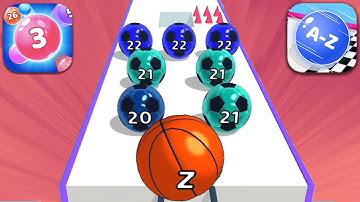 🆚 MARBLE RUN 3D vs A-Z RUN All Levels Gameplay Walkthrough Android, iOS 19