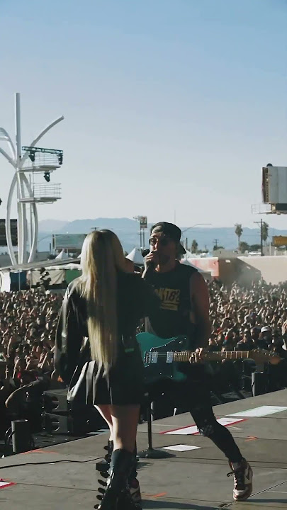 “FAKE AS HELL” live at @whenwewereyoungfest with my bois @alltimelow