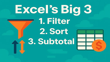 สอน Excel: 3 คำสั่งสำคัญ! ที่คนทำข้อมูลต้องเข้าใจ