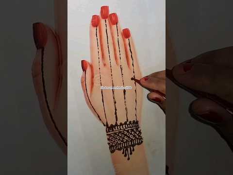 beautiful heart shape ♥️ mehndi Design simple mehndi #simplemehndi #viral #mehndi #youtubeshorts # v