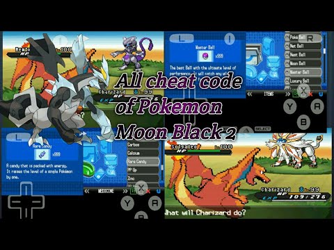 All cheat code of Pokemon Moon Black 2 