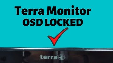 How to Unlock Terra Monitor LCD 2210W OSD Settings Locked