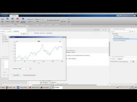 Machine Learning Algorithm - Polynomial Regression in MATLAB App Designer R2018a