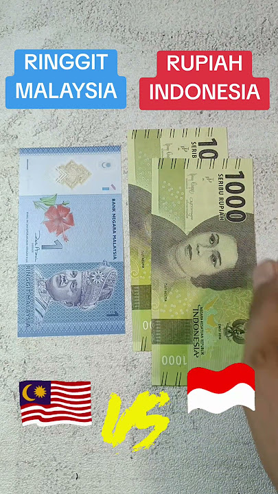 Currency Comparison Malaysian Ringgit Versus Indonesian Rupiah #fyp #trending #rupiah