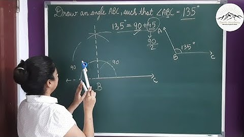 Learn to draw 135° using compass