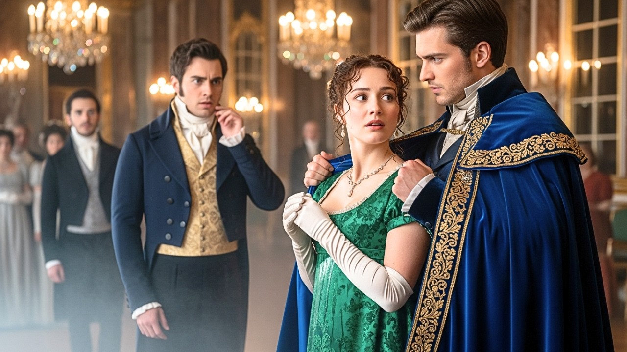 El Príncipe le tiró agua para humillarla — el Duque lo abofeteó y la cubrió con su capa real.