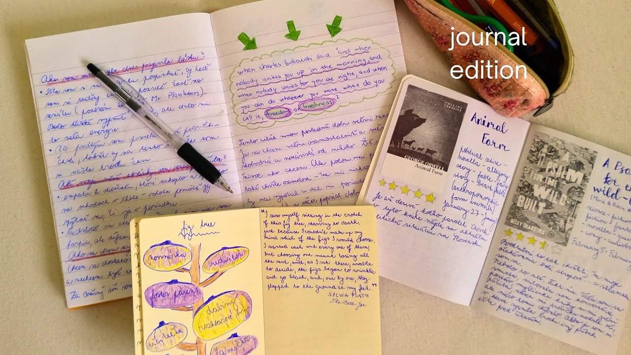 Journal Innings Writing what i write in my journals (feat. little bit of scrapbooking) - YouTube