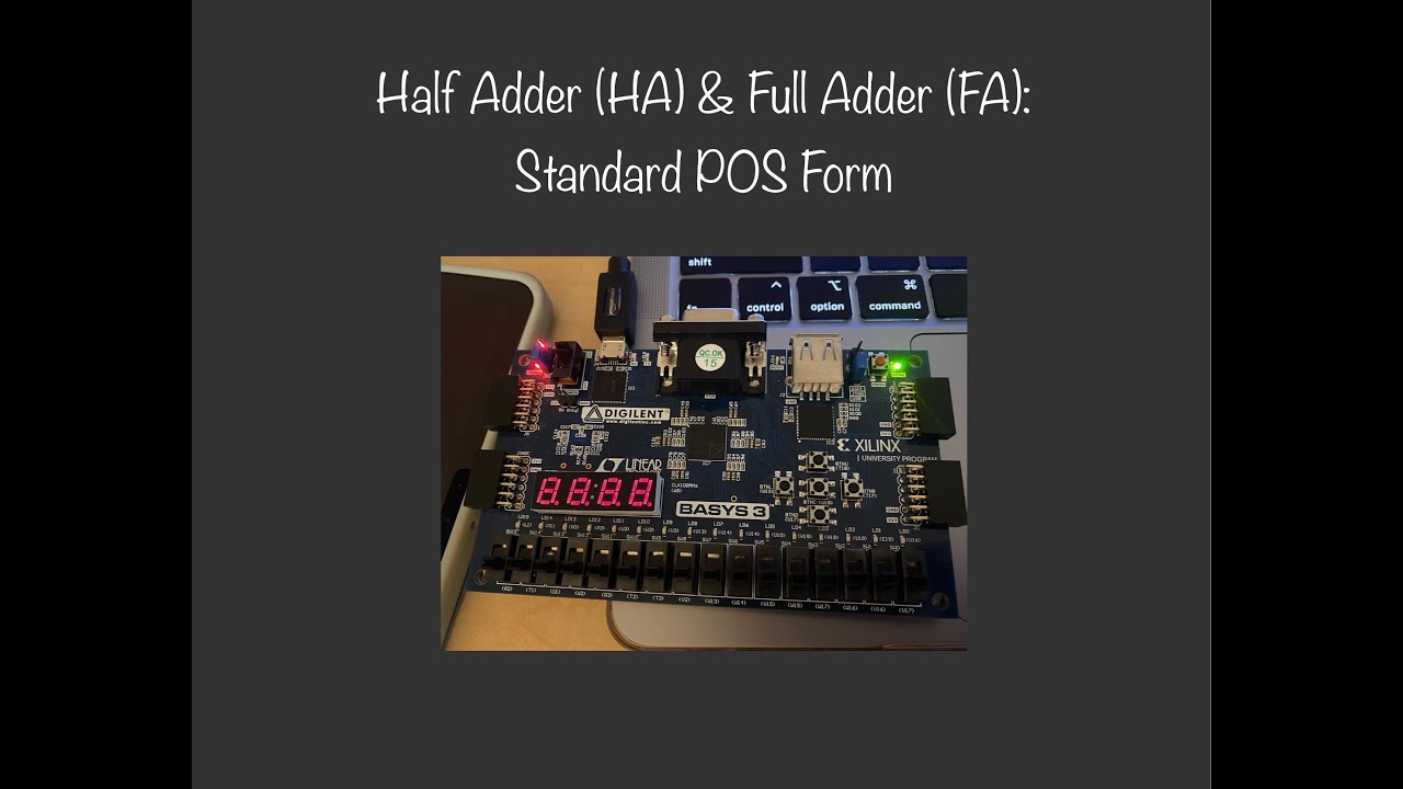 HalfAdder & FullAdder: Standard POS_exp2 - YouTube