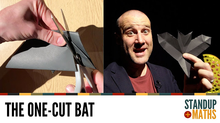 How to make a fold-and-cut bat for Halloween!